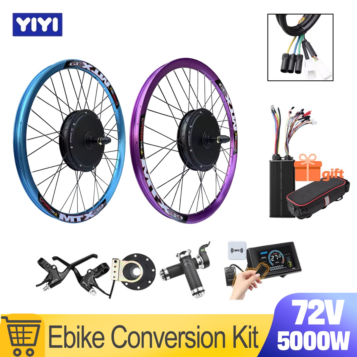 New MTX39 72V 5000W EBike Conv - 5000W Hub Motor Kit 72V recension och pris