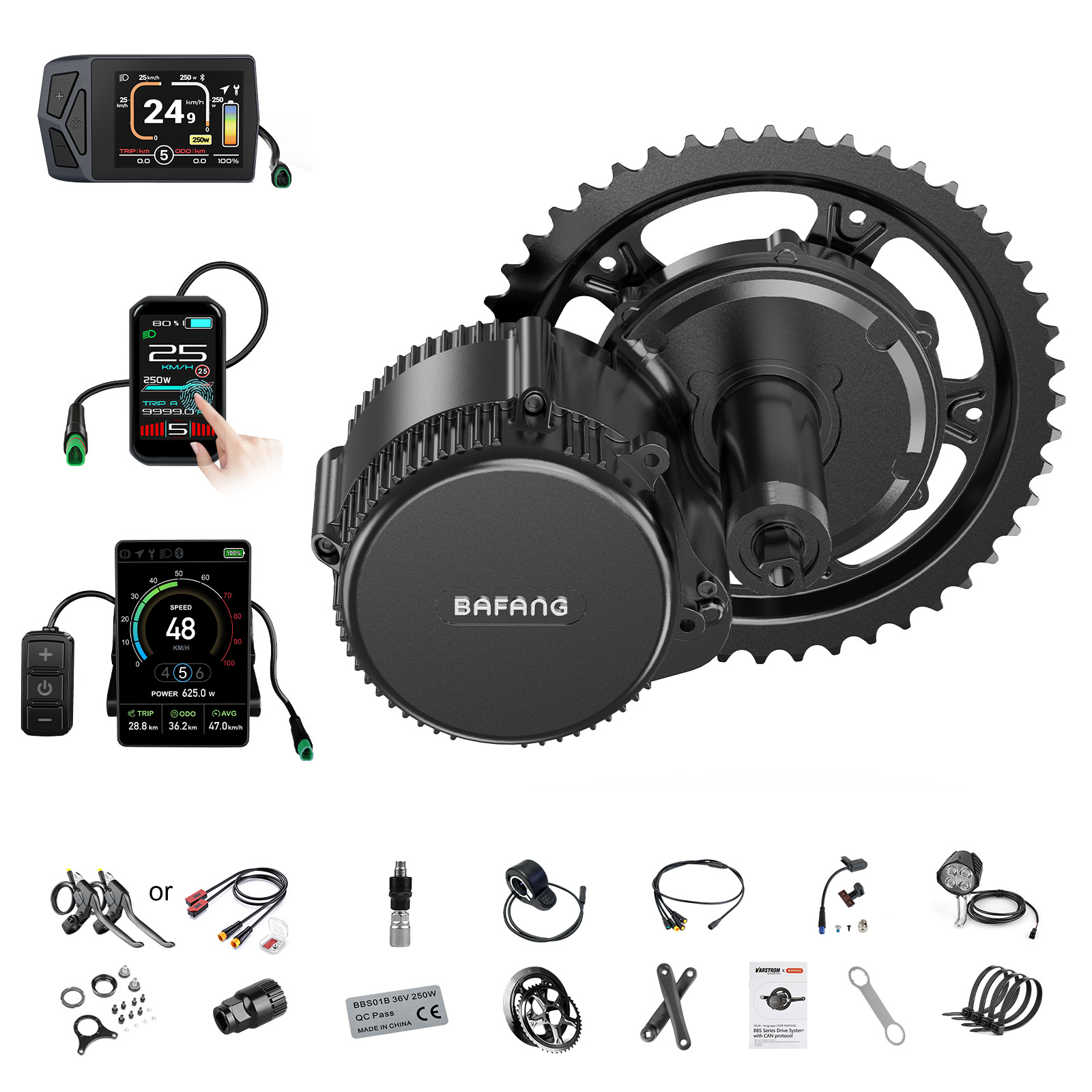 [US Local Shipping] Bafang Mot - Central Motor Kit With Torque Sensor 500W recension och pris