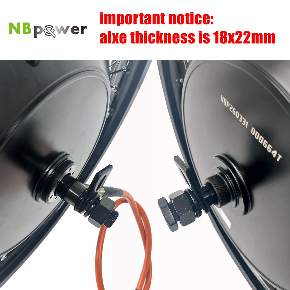 NBpower/170mm Dropout QS 273 4 - 72V 8000W Brushless Hub Motor recension och pris
