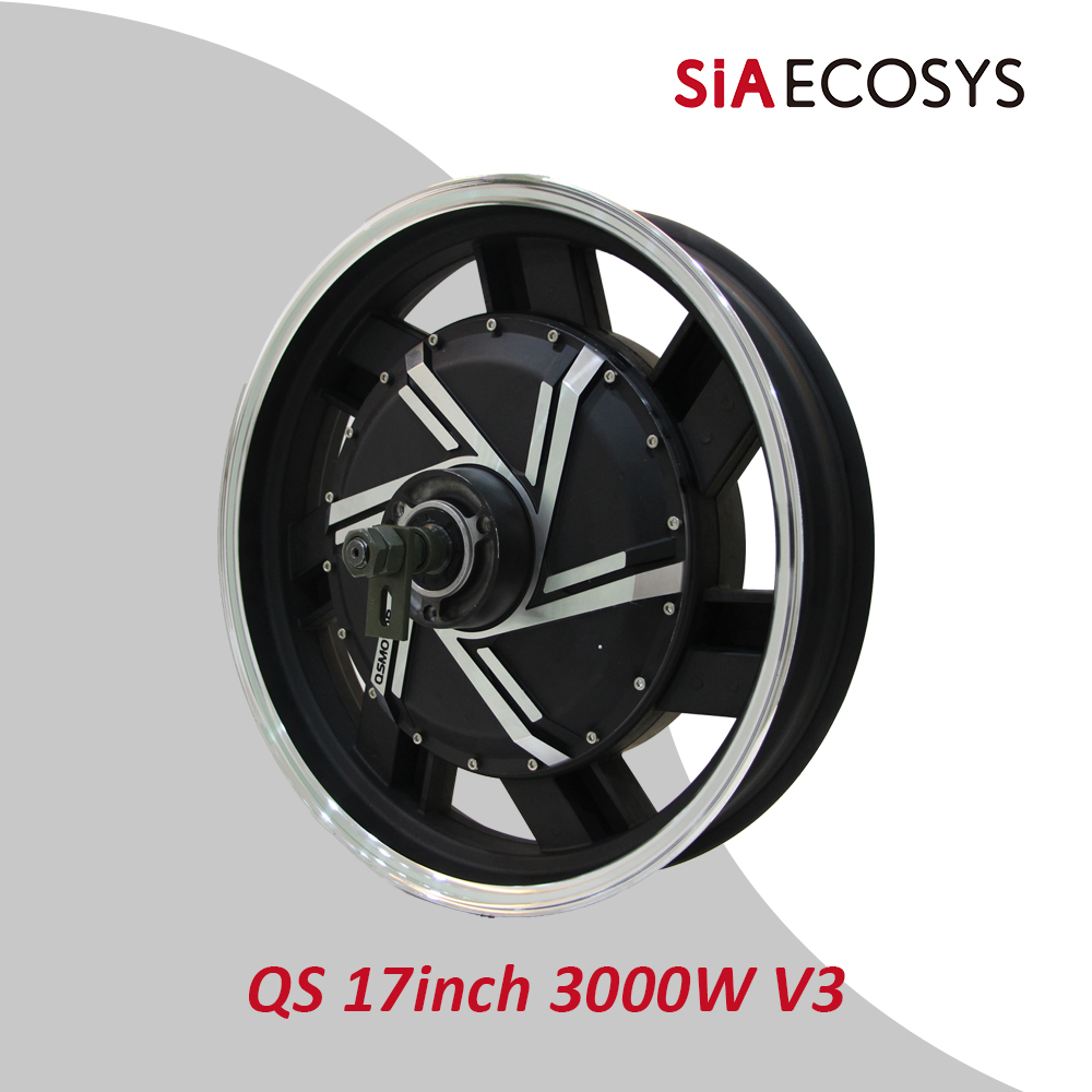 QSMOTOR QS273 17-inch 3000W V3 - 17 Inch Motorcycle Rim Hub Motor 72V recension och pris