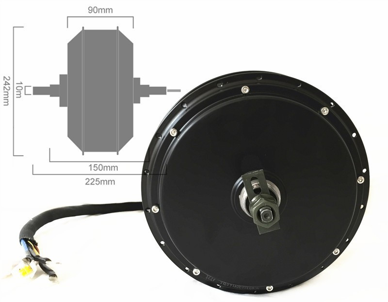 QS205 V3 48-72v 5000W 3.5T/5T  - 5000W Hub Motor Kit 72V recension och pris